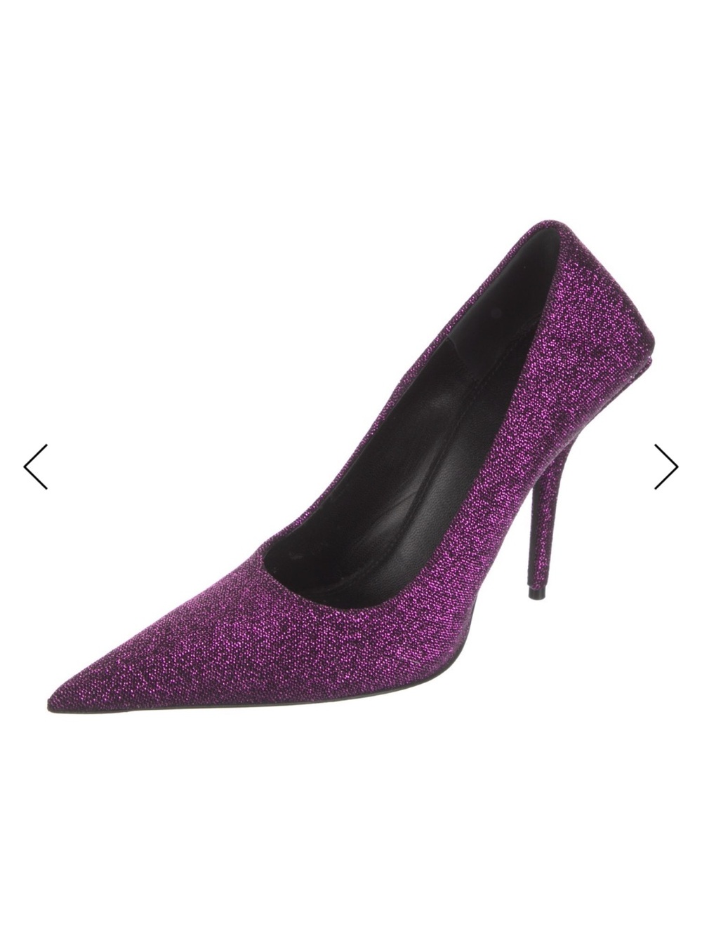 Balenciaga Knife Edge Glitter Heels Sz 38